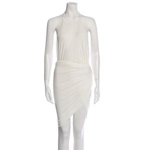Alexandre Vauthier white mini dress perfect for bachelorette, after-party!